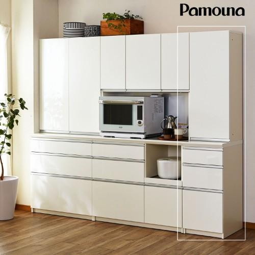 幅40cmの奥行が選べる板扉のカップボードの商品写真