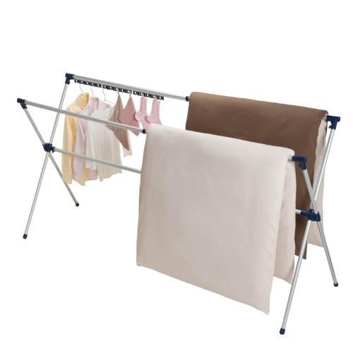 洗濯量に合わせて縦横伸縮できるマルチハンガー付き室内布団干しの商品写真