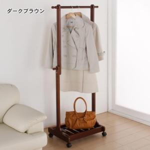 伸張式木製ハンガーラックの商品写真