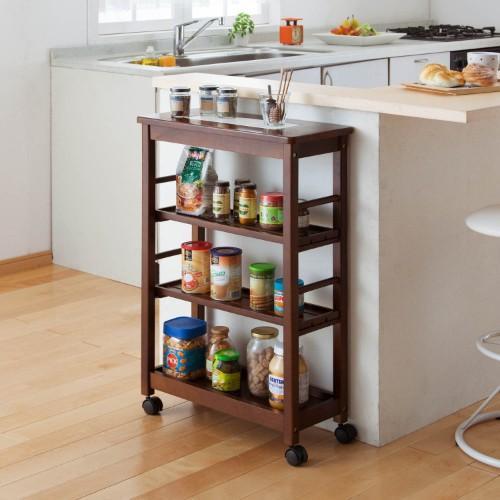 スリムタイルトップキッチンワゴンの商品写真