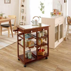 タイルトップのワイドワゴン