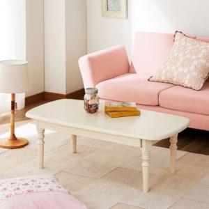 カントリー調折り畳みリビングテーブルの商品写真