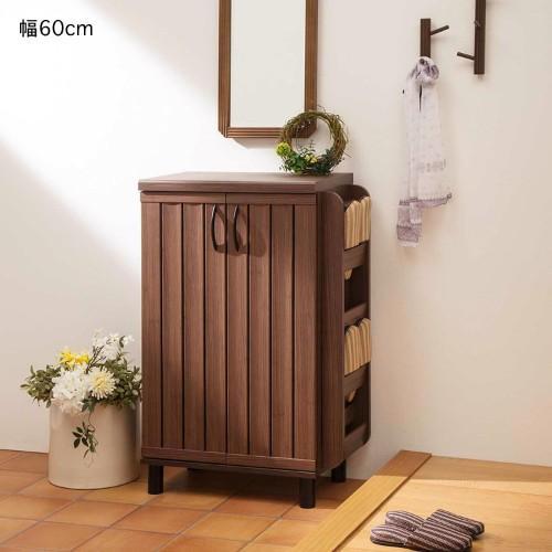 サイドスリッパラック付き通気できるシューズボックスの商品写真