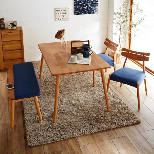 【大型商品送料無料】アルダー材のダイニング4点セットの商品写真