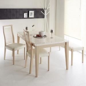 伸長式モダンダイニングテーブルの商品写真