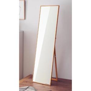 スリムフレームのスタンドミラーの商品写真