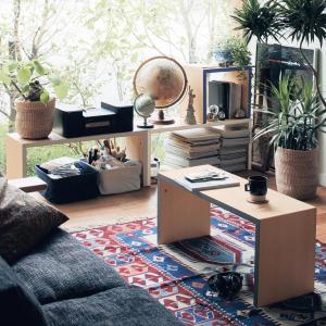 タモ材のマルチに使えるシンプルラック<幅40/幅80cm>の商品写真