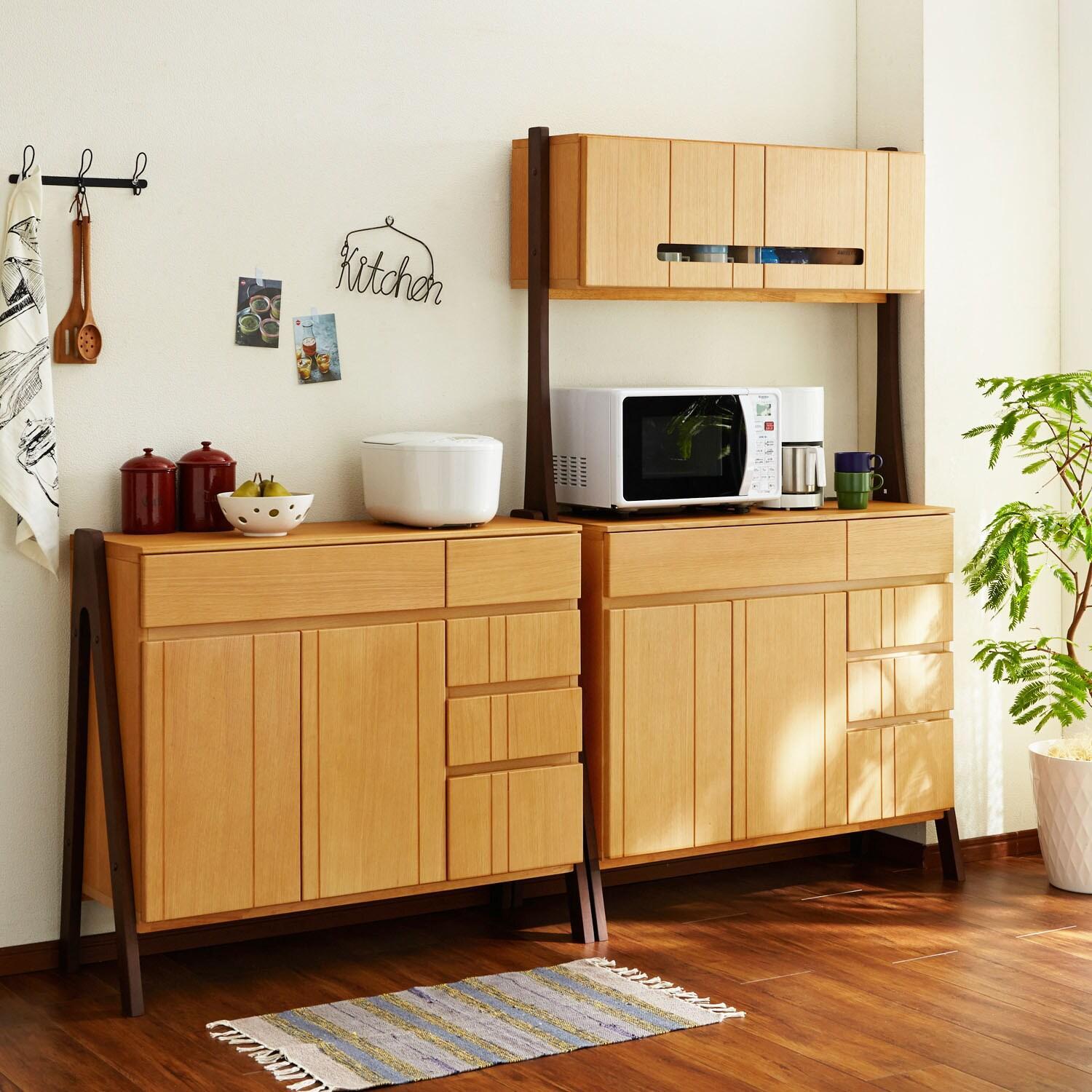 オーク材のキッチンカウンターの商品写真