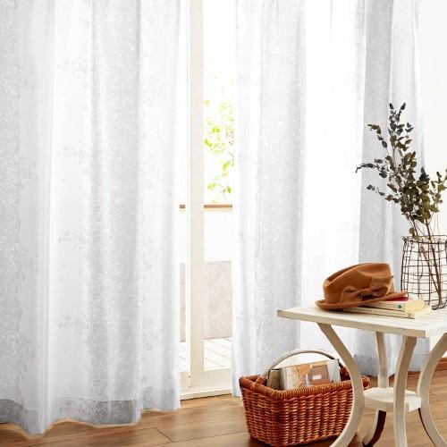 【99サイズ】光を拡散して部屋が明るくなるUVカット・遮像・採光ボイルカーテンの商品写真