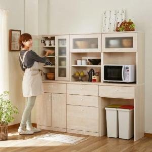 【受注生産】キッチンにぴったり!壁面収納キャビネット ザラメ(MIEL-3)