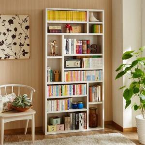 [日本製]頑丈棚板の超薄型ディスプレイ本棚・オープンラックの商品写真