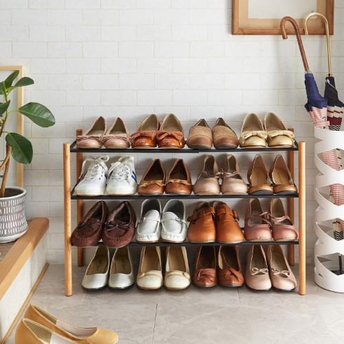 ツートン伸縮シューズラックの商品写真