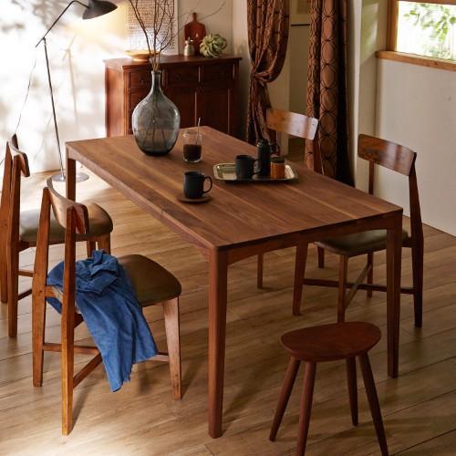 【受注生産】ウォルナット材のダイニングテーブル[日本製]<2人用/4人用>の商品写真