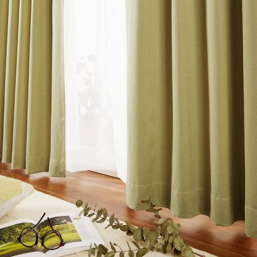 【99サイズ】裏面コーティングの遮光・遮熱・形状記憶・麻混カーテンの商品写真