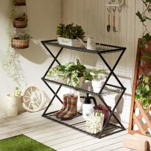 折りたためるスチールラックの商品写真