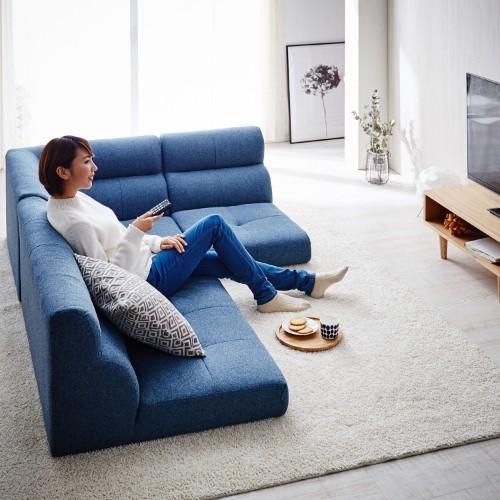 コーナークッション3点セット(フロアローソファー)の商品写真