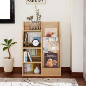 ディスプレイもできるダブル棚板のラックの商品写真