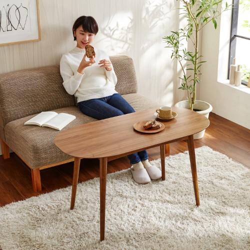 【大型商品送料無料】高さが変えられる継脚リビングテーブルの商品写真