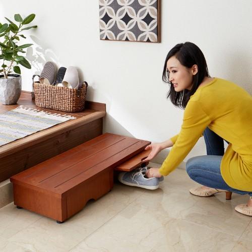 収納スペース付き玄関踏み台の商品写真