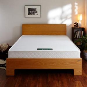 タモ材の高さ調整式ベッド(マットレス付き)の商品写真