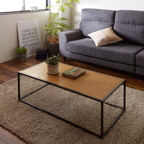 スチール脚の男前リビングテーブルの商品写真