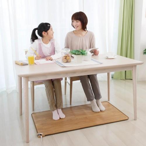 木目調ダイニング下ホットマット<60×60/110×60>【フローリング調ホットカーペット】の商品写真