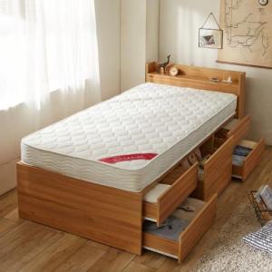 大量収納付きシングルベッド(圧縮マットレス付き)の商品写真