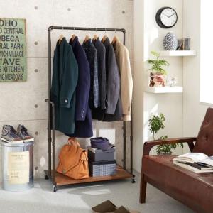 ガス管フレームのハンガーラックの商品写真