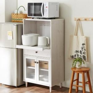 コンパクトサイズの木目調エレガントレンジ台