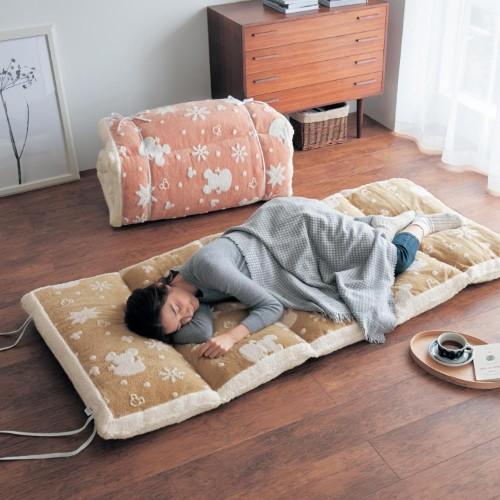 ジャカードボアのワイドごろ寝マットの商品写真