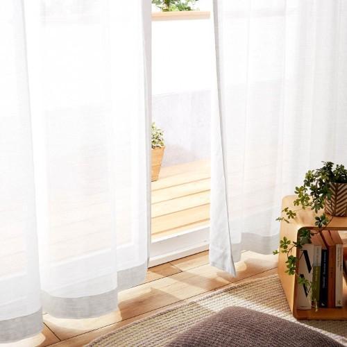 【99サイズ】軽やかな麻風生地のUVカット・遮熱ボイルカーテンの商品写真