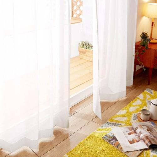 【99サイズ】軽やかワッフル織のUVカット・遮熱ボイルカーテンの商品写真