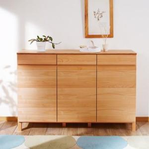 アルダー材のカウンターキャビネット[日本製]の商品写真