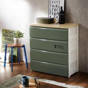 メンズカラ-な衣類収納樹脂チェストの商品写真