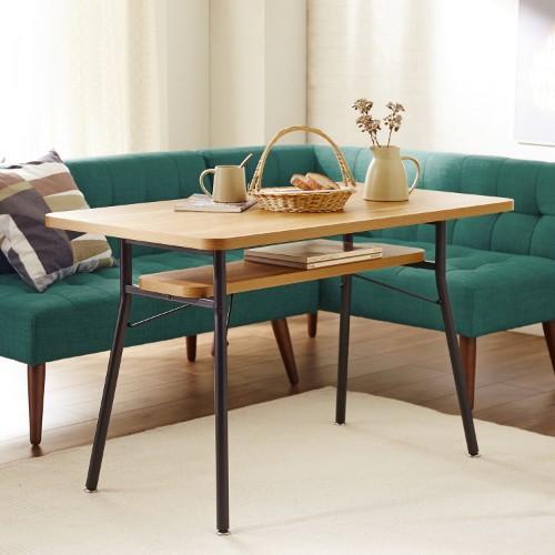 ソファースタイルの棚付きダイニングテーブルの商品写真