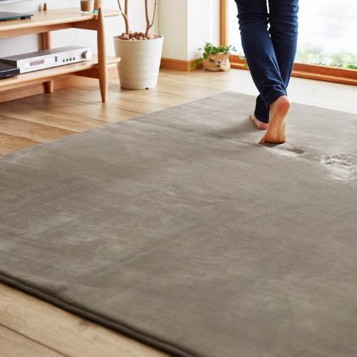 もっちりとした踏み心地の低反発ウレタン入りラグ<約130×185cmのみ>の商品写真