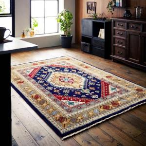 オリエンタルギャッベデザインのウィルトンラグの商品写真