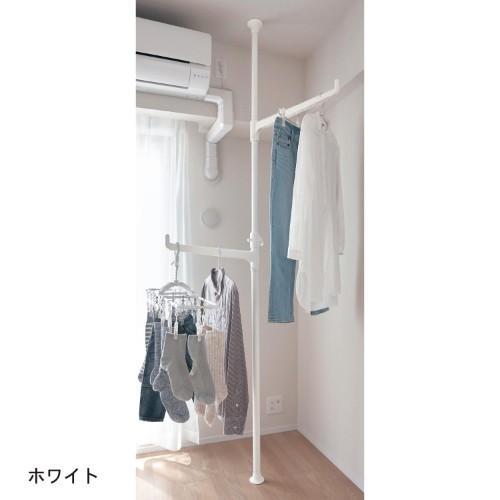 色々な場所に突っ張って設置ができる室内物干しの商品写真