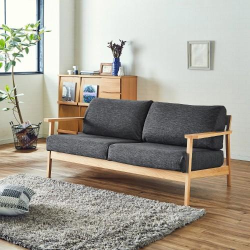 【カラーオーダー】オーク材のソファー<1人掛け/2人掛けワイド/3人掛け>の商品写真