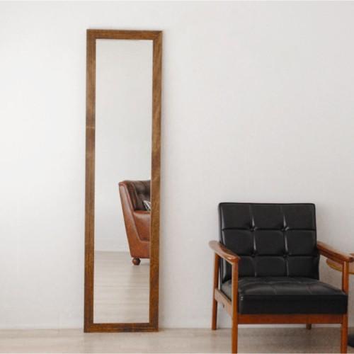 天然木のミラーの商品写真