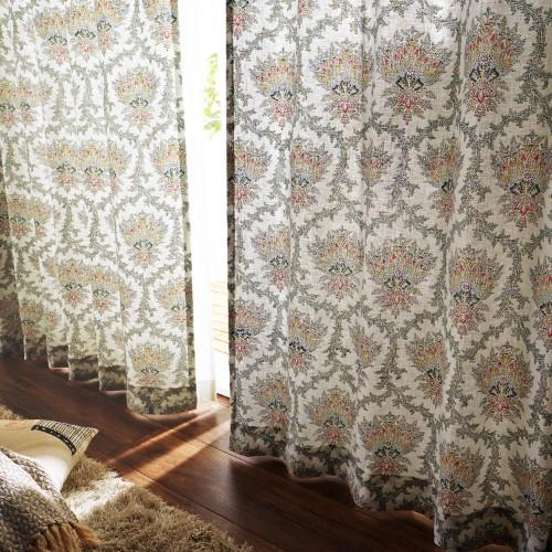 【58サイズ】リネン100%のプリントカーテン「LINAS」の商品写真