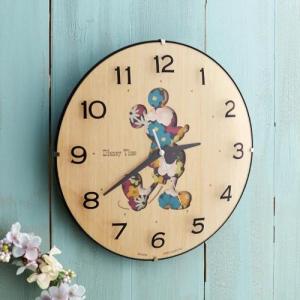 木目調壁掛け時計「ミッキーマウス」の商品写真