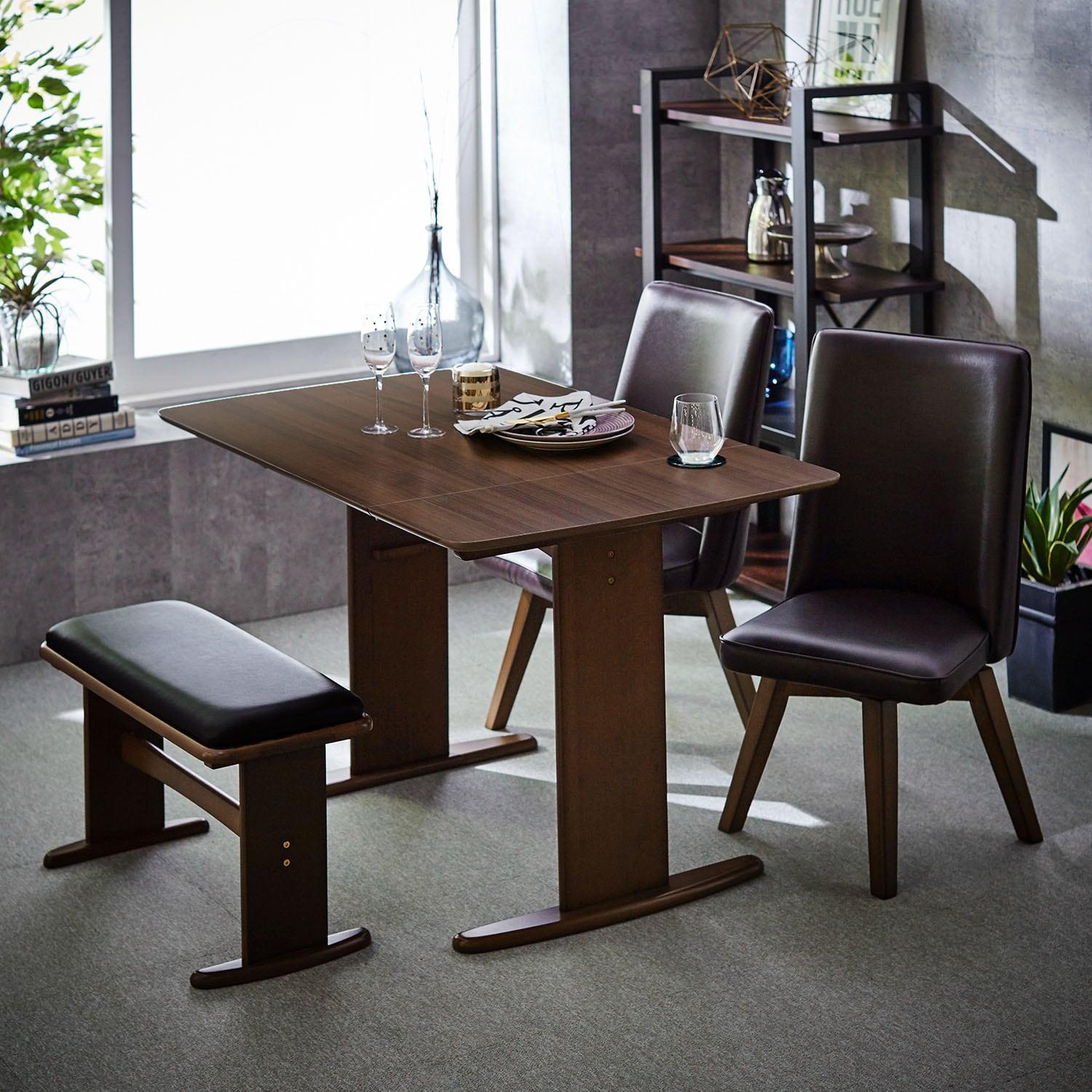 バタフライ天板のダイニングテーブル<4人用>の商品写真