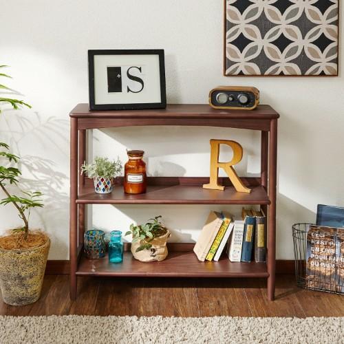 ウォルナット材の3段ラックの商品写真
