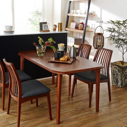 天然木のシンプルダイニングテーブル<2人用/4人用/6人用>の商品写真