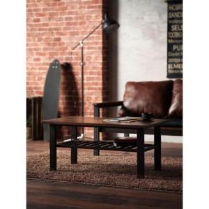 スチールフレームの男前リビングテーブルの商品写真
