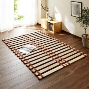 軽量!ロール式桐すのこベッド<セミシングル/シングル/セミダブル/ダブル>の商品写真