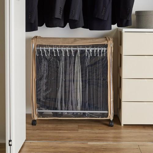 中身が見える!押入れ・クローゼットに収納できるスラックスハンガーの商品写真