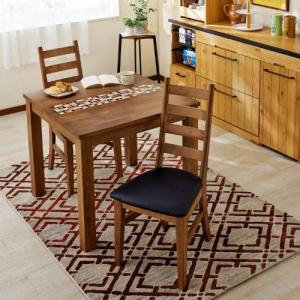 【大型商品送料無料】タイルが可愛いダイニング3点セットの商品写真