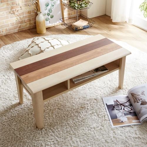 床色と合わせやすい3色リビングローテーブルの商品写真